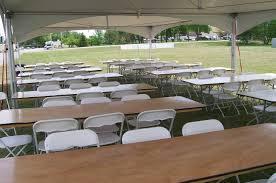 20 X 20 tent, 6-8' banquet tables, and 50 chairs 20 X 20 tent, 6-8' banquet tables, and 50 chairs